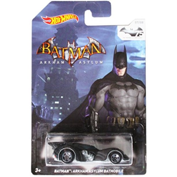 Hot Wheels 75 Years Of Batman Arkham Asylum Batmobile 07 08 Walmart Com Walmart Com