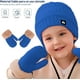 thumbnail image 2 of Juego de Gorro, Bufanda y Guantes de Invierno Bluelander, a Prueba de Viento, Azul, 2 of 4