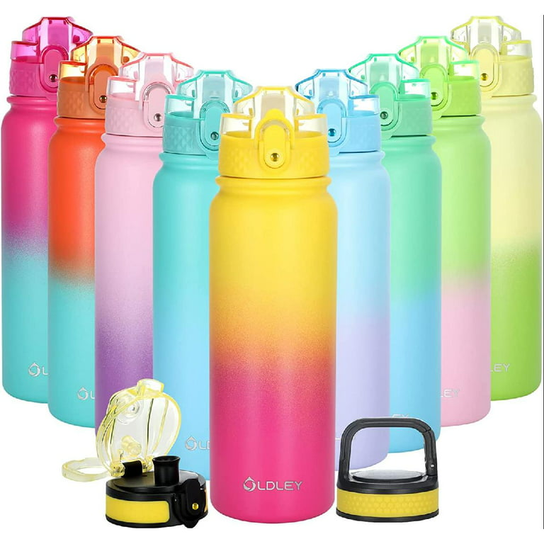 qbottle Insulated Water Bottles with Carabiner Lid – Stainless Steel Water  Bottle – Leak Proof Metal Water Bottle – No Sweat – Wide Mouth – Denim