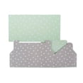 thumbnail image 3 of DII 1.19 Gallon Foldable Rectangular Fabric Storage Bins, Light Green and Gray, 3 of 5