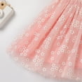 thumbnail image 6 of IBTOM CASTLE Kids Girls Birthday Party Dress Sequins Butterfly Daisy Polka Dots Embroidery Princess Tulle Wedding Pageant Evening Gown 7-8 Years Pink Flower, 6 of 8