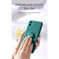 thumbnail image 6 of Kickstand Case Compatible with iPhone 13 Mini, Soft Silicone Protective Case Cover with 360°Rotatable Ring Holder (Dark Green, iPhone 13 Mini), 6 of 14