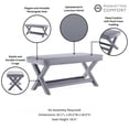 thumbnail image 4 of Manhattan Comfort Abigail Double Ottoman Bench with Solid Wood Frame in Gray, 4 of 19