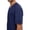 Navy, variant on LNZGNM Scrubs for Men Stretch V-Neck Top Jogger Pant with Pockets Quick Dry Easy Care for Nurses Long Shifts Clinics Daily Uniforms, Black (XXL)