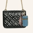 thumbnail image 2 of Unique Bargains 1 Pc Fashion Lipstick Bag with Polka Dot Pattern Handbag Charm Bag Accessories Blue, 2 of 5