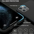 thumbnail image 3 of Entronix Silicone Soft Case Designed for iPhone 11 Pro Shockproof Durable Slim Fit, Black, 3 of 6
