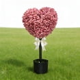 thumbnail image 6 of FastXmas Heart Boxwood Topiary, Heart Artificial Plant with Pot, Mini Greenery Door Kitchen Decorations for Indoor Outdoor Home Decor (4.7*29.5 Inch, Heart), 6 of 6