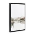 thumbnail image 2 of Stupell Industries Coastal Softly Flowing Watercolor Seascape Black Floating Frame Canvas Art, 17 x 25, by Mona Grace, 2 of 7