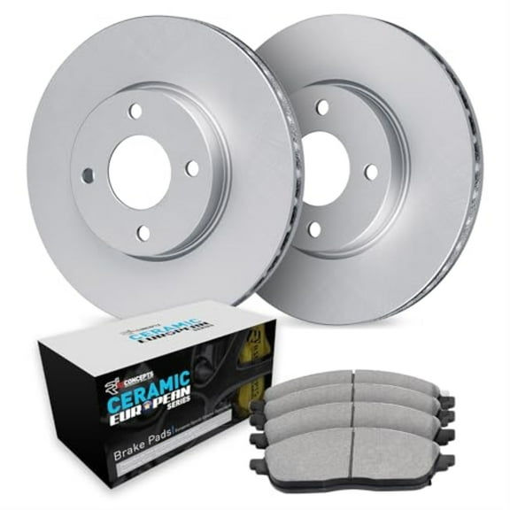 R1 Concepts Carbon Coated Disc Brake Rotor Set with Euro Ceramic Pads WDTN1-67004