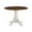 White, variant on East West Furniture Dublin Traditional Wood Dining Table in Walnut/Black