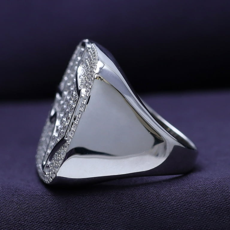 Men's Texas Ring, 3.15 Cttw Baguette & Round Lab Created