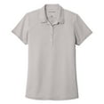 thumbnail image 5 of Yellow Rooster Womens 4 Button Gingham Polo Shirt Gusty Grey/ White 3XL, 5 of 7