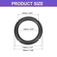 thumbnail image 2 of Uxcell Black 8 Inch Rubber Notch Speaker Edge Surround Ring Replacement Parts for Speaker Repair or DIY, 2 of 6