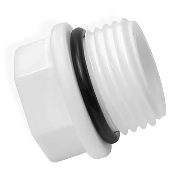 Lakesstory 3/4 Inch PVC Pipe End Cap PVC  Plug Pipe Fittings MNPT Sch 40 1pcs