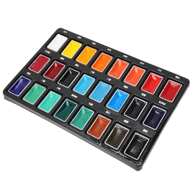 Water Color Paint, Watercolor Paint High Saturation 24 Colors For Painting
