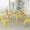 Yellow, variant on Merrick Lane 31.5" Square Metal Table for Indoor and Outdoor Use in Yellow