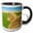 Black/White, variant on 3drose, Usa, Washington, Palouse. Hay Bales on a Farm - Us48 Rdu0482 - Richard Duval, 11oz Two-tone Black Mug