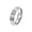 Silver, variant on Couple Ring Geometric Facet Design Titanium Steel Brushed Finish for Wedding Silver 10
