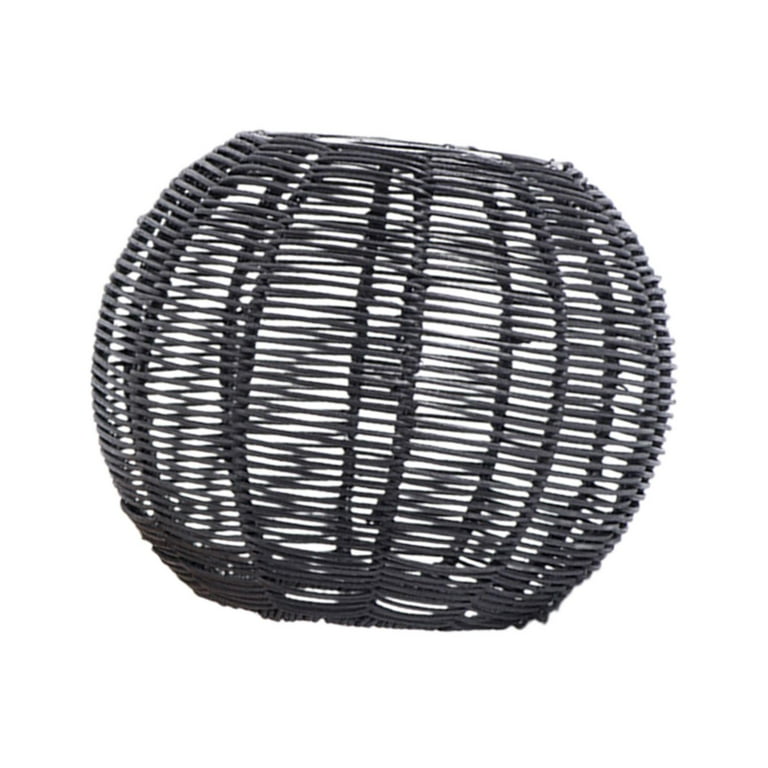 Black woven lamp shade top