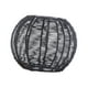 thumbnail image 5 of Pantalla de lámpara tejida Boho Mimbre Ratán Pantalla de lámpara de ratán Lámpara colgante de ratán tejido Negro, 5 of 9
