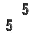 thumbnail image 2 of jesticaly House Numbers ple Numerical Marks Accessories Exquisite Number Signs Parts Number Sign DIY Accessory for Apartment Hotel Number 5 2Set, 2 of 6