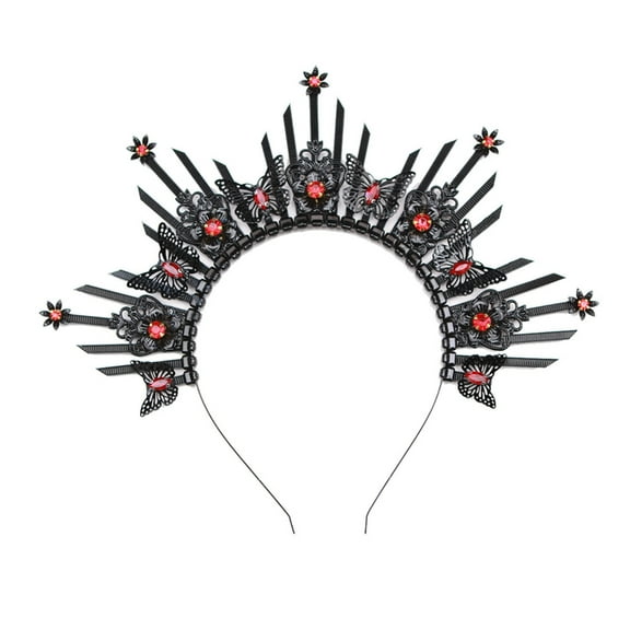 Comfortable Gothic Crown Headband Adornment For Fashion Women Loving Styles