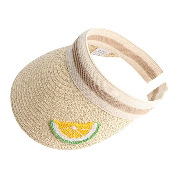 Otqutp Toddler Casual Hat Visors Summer Baby Girls Cartoon Sun Hat 2 to 9Years Kids Children Boys Caps Fruit Kids Hat
