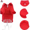 thumbnail image 6 of Dog Cat Collared Red Polo T-Shirts Breathable Wedding - Pet Apparel Tops sz S, 6 of 8