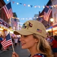 thumbnail image 6 of TOWED22 250 Anniversary USA Hat, Adjustable 250 Year American Anniversary Hat, Fully embroidered style D, 6 of 9