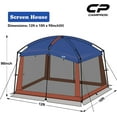 thumbnail image 3 of CAMPROS Screen House Room Camping Tent 12 x 10 Ft Canopy Tent Screen Shelter Gazebos Outdoor, 3 of 6