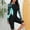 Green, variant on Herrnalise Women's Swimwear Color Block Zipper One-piece Swimsuit Long Sleeve Crew Neck Stretchy Sun Protective Surfing Water Sports Rush Guard Sets For 2XL
