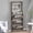 Grey, variant on Double Layer Shoe Storage Organizer with Top Shelf, Slim Hidden Drawer Stand