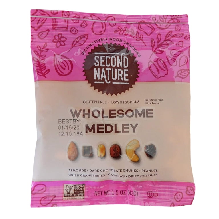 Second Nature Wholesome Medley Nuts Snack Mix, Trail Mix with