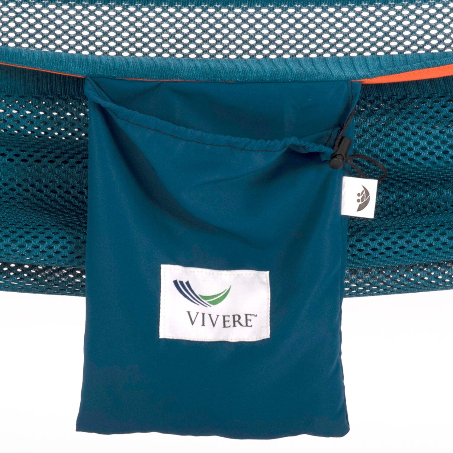 Vivere Polyester Mesh Double Hammock - Blue/Orange