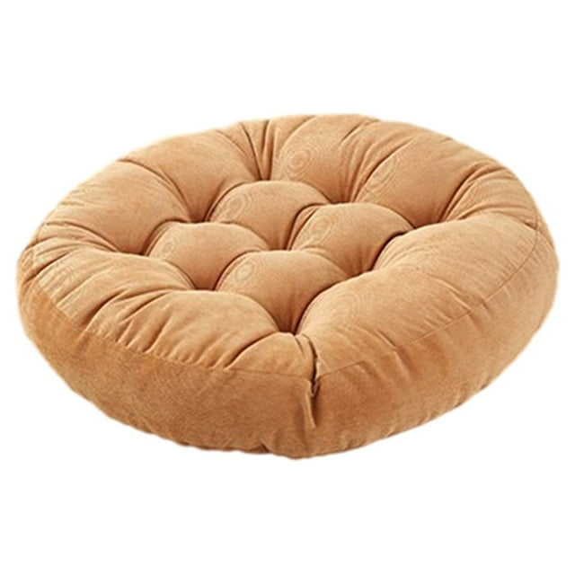 kurtrusly Coussins pour Solution d'Assise Durable et Longue Durée Application Grand Coussins de Chaise Coussin de Sol Coussin de Siège orange Rond Diamètre 55 cm