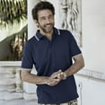 thumbnail image 2 of Tee Jays Mens Luxury Fashion Stripe Polo, 2 of 3
