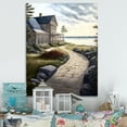 thumbnail image 2 of Designart Charming Cottage On The Water II Canvas Wall Art, 2 of 5