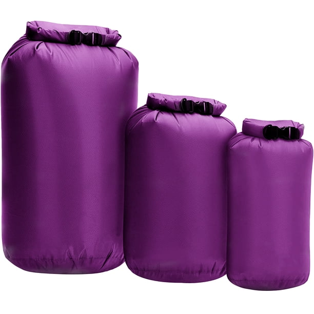 Irfora Bolsa seca impermeable 3 uds, bolsa seca superior enrollable para kayak, canotaje, pesca, natación Irfora Paquete de almacenamiento