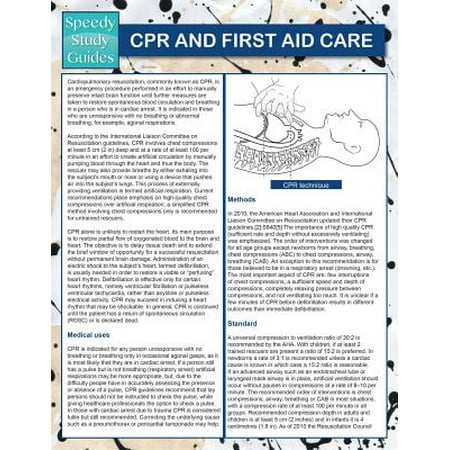 CPR and First Aid Care (Speedy Study Guides) (Best Way To Study First Aid)
