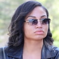 thumbnail image 3 of GFDYREE Flawless Slim Dean Rimless Sunglasses Rectangular Metal & Wood Art Glasses, 3 of 5