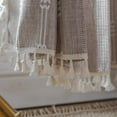 thumbnail image 4 of NixiYa Linen Curtains Farmhouse Curtains for Living Room Rod Pocket Drapes 52" W x 84" Khaki, 4 of 9