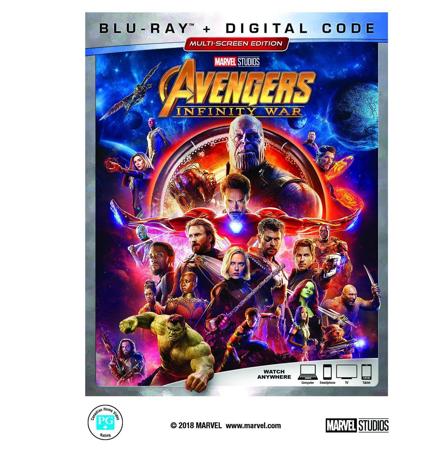 Avengers: Infinity War 1-Disc BD Multi-Screen Edition (BD+DIGITAL CODE)