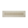 thumbnail image 5 of Washable Skid-Resistant Runner Rug, Trellis Border, Beige and White, 26" x 96", 5 of 8