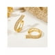 thumbnail image 3 of Aretes Xtellar Barra Dorada Con Doble Fila De Zirconias, 3 of 4