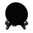 thumbnail image 3 of Disco de piedra de obsidiana Disco con soporte Placa redonda Mini espejo de adivinación de obsidiana para 8cm, 3 of 9