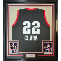 Framed Facsimile Autographed Caitlin Clark 35x39 2024 1st All-Star Game Black Reprint Laser Auto Basketball Jersey