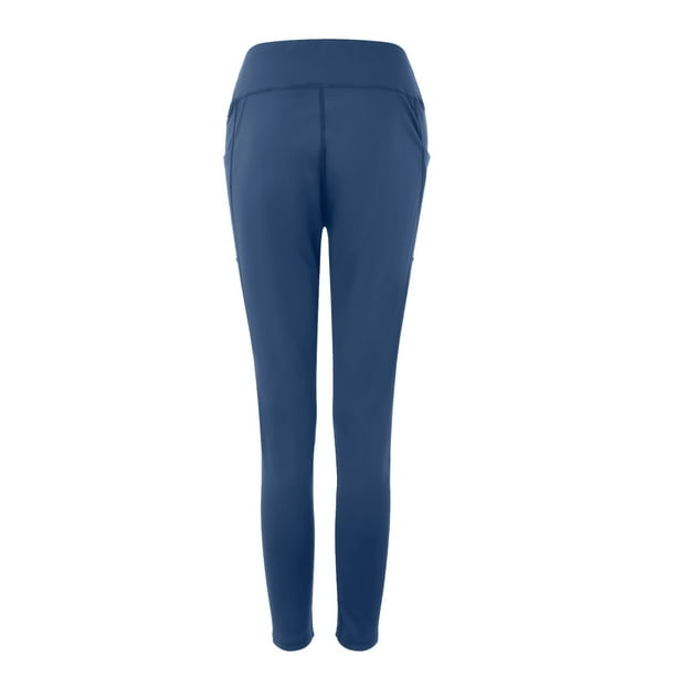 nsendm Unisex Pants Adult Straight Leg Yoga Pants for Women Petite Length  Leggings Pocket Sports Pants Yoga plus Size Dress Yoga Pants for(Blue, XL)  