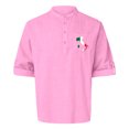 thumbnail image 1 of Shirt Top down Graphic T Shirt Men Mesh Sleeve Shirt Microfiber Tee Shirts for Men Printed Sleeve Long Sleeve Lightweight Shirt Men Mens Short Sleeve Crotch Shirt Button down Romper Button Romper Men', 1 of 3