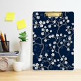 thumbnail image 6 of FMSHPON Cherry Blossoms Clipboard Hardboard Wood Nursing Clip Board and Pull for Standard A4 Letter 13x9 inches, 6 of 7