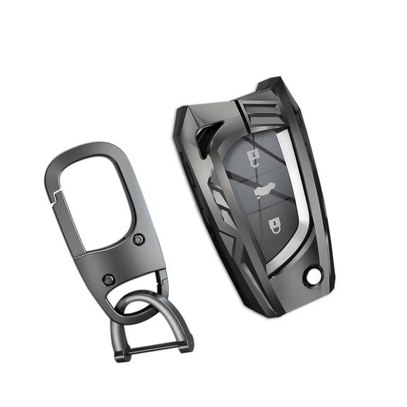 for Toyota Key Fob Cover with Keychain,Stylish and Durable Zinc Alloy Protection Key Case Compatible with Camry SE/LE RAV4 Corolla Fortuner Highlander Key shell Accessories